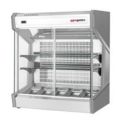 Countertop refrigerated display case - 220L - 1003mm - Double glazing - with 2 glass shelves - 2 rear sliding glass doors - for 5x GN 1/3
