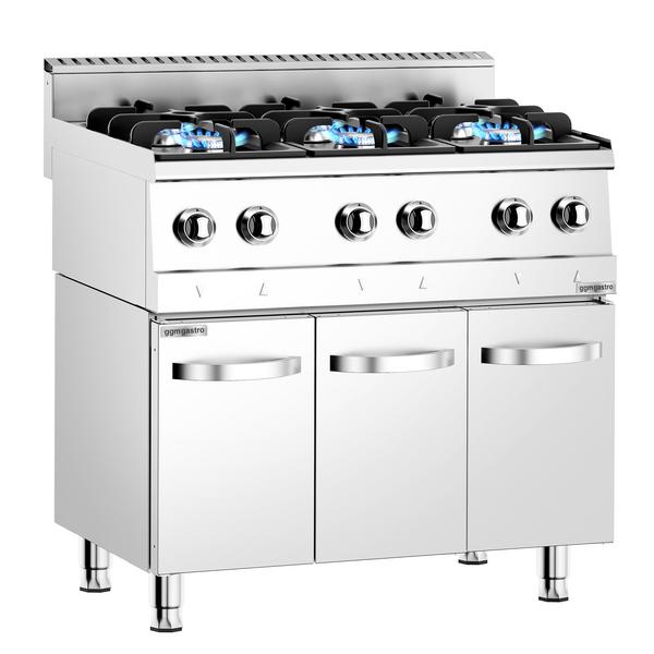 Kaasuliesi - 900x600 mm - 36 kW - 6 poltinta - jalustalla