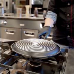 (2 pieces) Reversible Pan – Ø 32 cm - Aluminium Non-Stick - Gas/Ceramic/Electric Hobs - For Fish