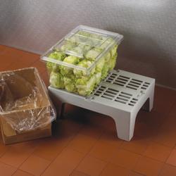 CAMBRO | Serie S - Base de rodamiento resistente - con superficie ranurada - gris moteado