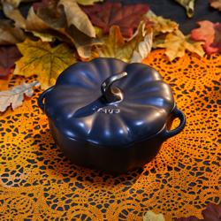 STAUB | CERAMIQUE - Cocotte - Forme citrouille - Ø 120mm - Céramique - Noir	