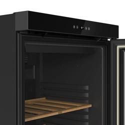 Commercial Wine Fridge - Black - Single Zone - 360L - max. 60 bottles