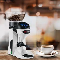 Moulin à café – 1 kg – 77 dB – Avec dosage automatique – Blanc