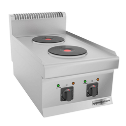 Cuisinière électrique - 4 kW - 2 plaques rondes