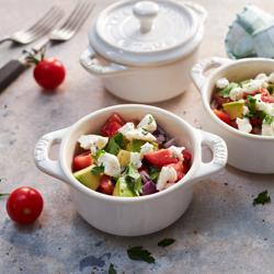 STAUB | CERAMIQUE - Zestaw Cocotte - 4 części - Ø 100 mm - ceramika - kość słoniowa - biały	