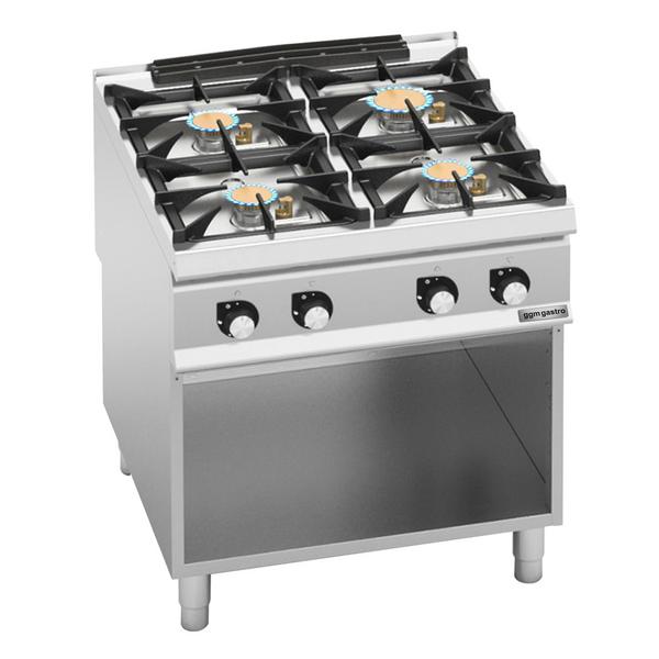 Gasfornuis - Paolo 900 - 800x900x940mm - 28,0 kW - 4 pits - hoog vermogen
