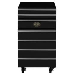 GASTRO-COOL | Upright Fridge Stainless steel - 50L - with 1 door & Support grid - Black - On castors
