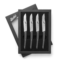 BERKEL | (4 bucăți) - Cuțit pentru friptură - Negru - 110mm