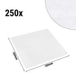 (250 pcs) Serviette de table damassée en coton Tessin Atlas - 50x50cm - Blanc