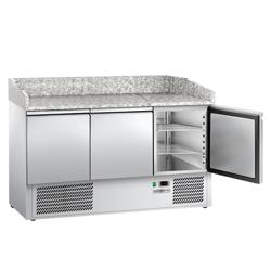Masa refrigerata de pizza ECO - 1,4 m x 0,7 m - cu 3 usi