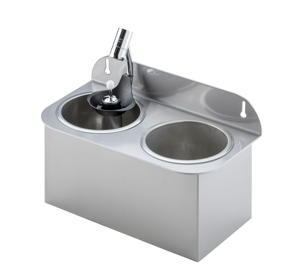 Lave-portionneur 312x161x210mm - avec clapet anti-retour (intégré) - incl. assiette-tamis