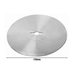 Řezací nůž - kulatý - nerezová ocel - Ø 120 mm - hladký - pro kráječ na kebab