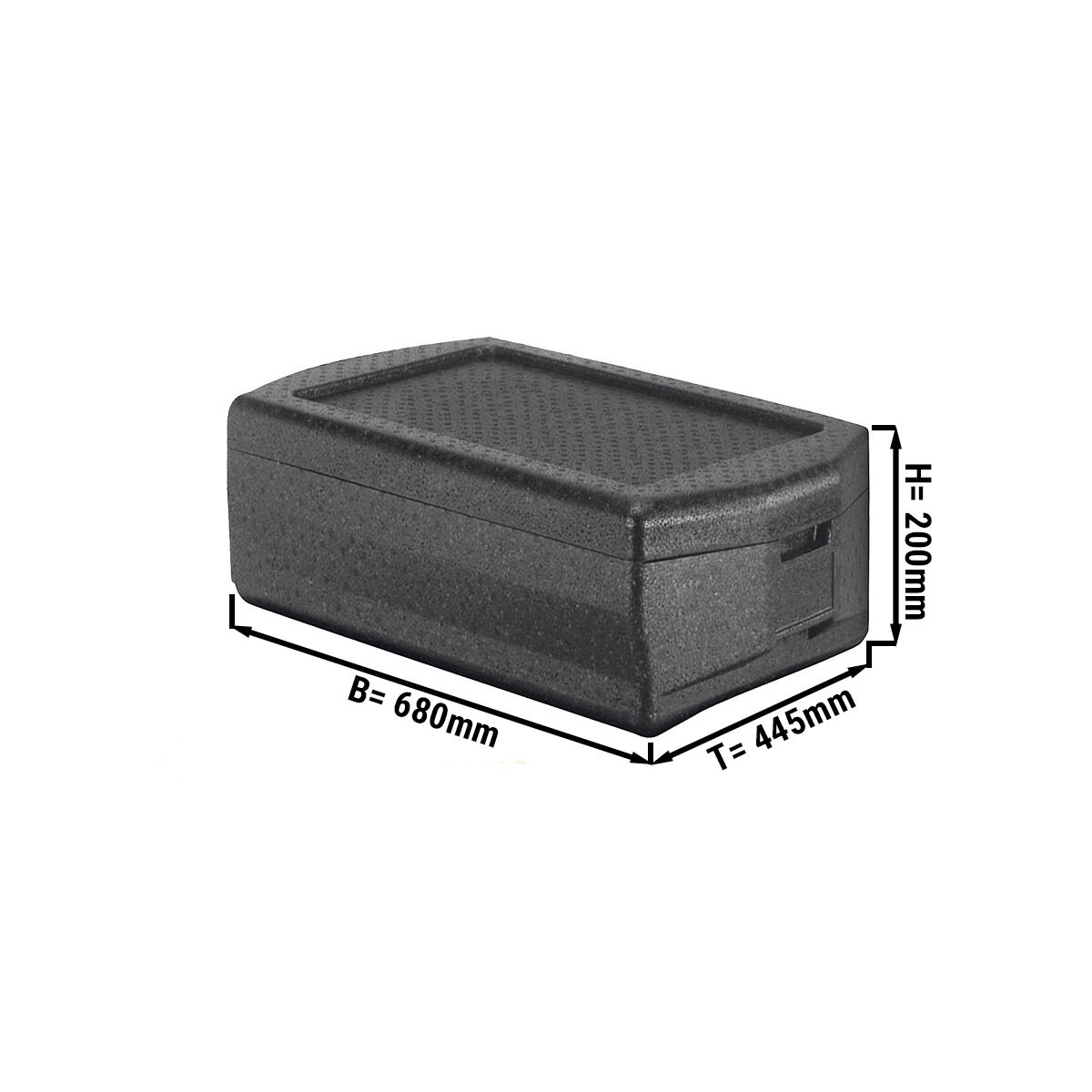 Thermobox Plus GN 1/1 – 24,9 litres | Boîte isotherme | Boîte en polystyrène | Polibox | Boîte de maintien au chaud