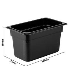 Pojemnik polipropylenowy GN 1/3 - czarny - głębokość 150mm