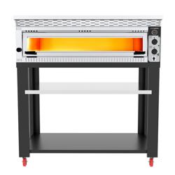 Elektrische pizzaoven - 6x 34cm - Handmatig - incl. afzuigkap & onderstel