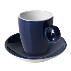 BART COLOUR CAFE - طبق إسبريسو - بقطر 110 مم - أزرق (قطع x6)