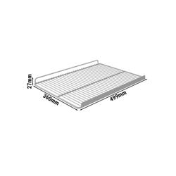 Rács konvektoros sütőkhöz - 498x398 mm - világosszürke - plastifikált - készülékhez: LKSU345