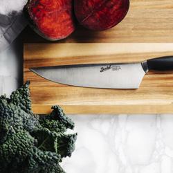 BERKEL | Teknica Professional Chef’s Knife – Black Resin Handle – 220 mm Blade – 3 mm Steel