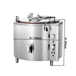 Elektro Kochkessel - 300 Liter - 27 kW - Indirekte Beheizung - mit Wasserzulauf & Ablasshahn