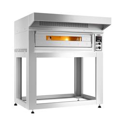 Elektrische pizzaoven - 9x 33cm - handmatig - incl. afzuigkap & onderstel