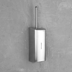 AIR-WOLF | Porte-brosse WC avec façade fermée -  inox