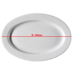 (24 db) PERA Fehér - Tányér ovális - Ø 35 cm
