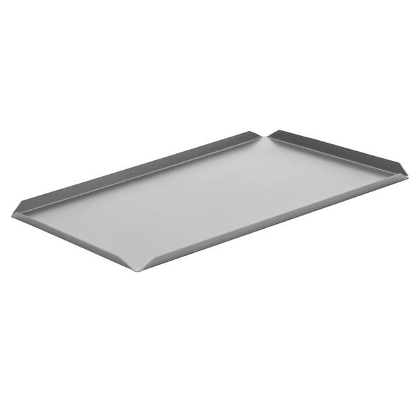 طبق المعجنات والتقديم من الألمنيوم - 600×100×10 مم - لون فضي (قطع x5)