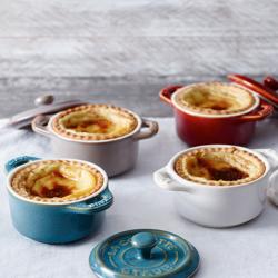 STAUB | CERAMIQUE - طنجرة كوكوت صغيرة - بقطر 100 مم - دائرية - سيراميك - نحاسي عتيق