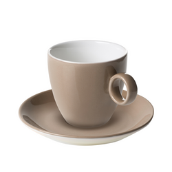 (6 pezzi) BART COLOUR CAFE - Tazza da caffè - 170ml - Marrone