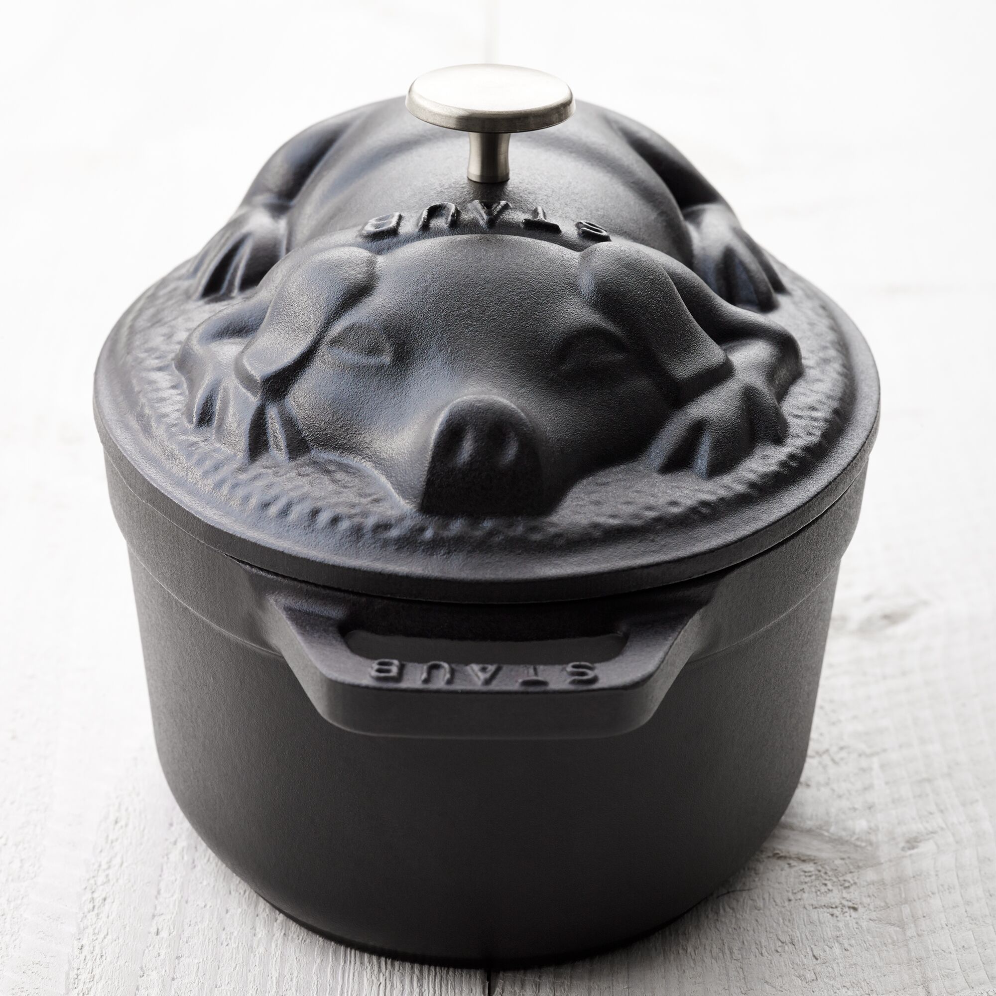 STAUB | LA COCOTTE - Cocotte - Couvercle de porc - ovale - 170mm - Fonte - Noir	