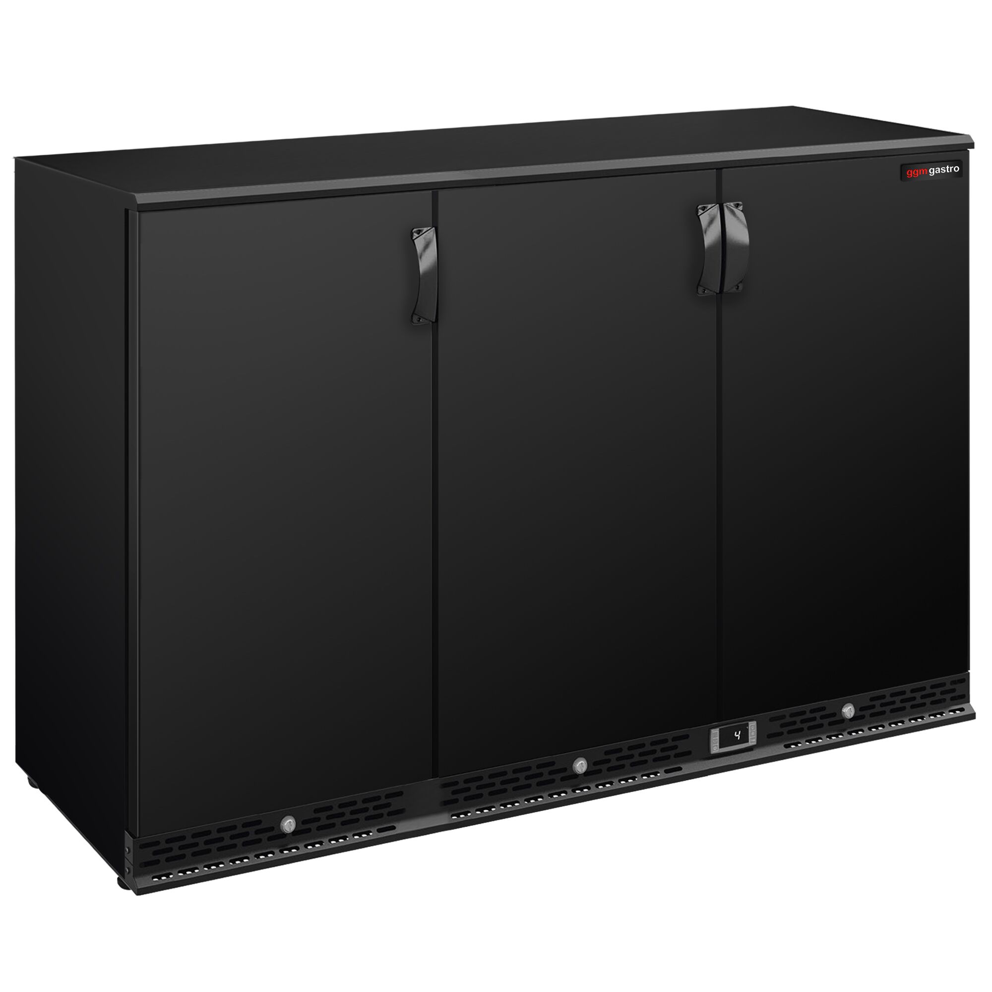 Réfrigérateur de bar – 1350 mm – 330 litres – avec 3 portes battantes – Noir