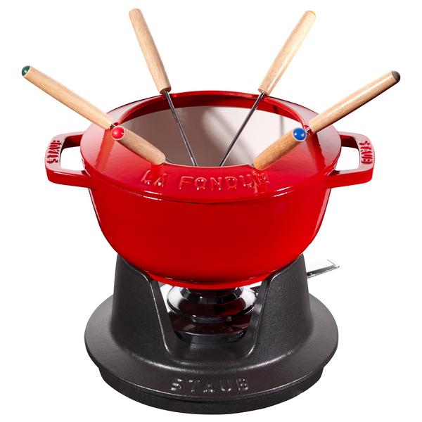 STAUB | SPECIALITIES - Σετ Φοντύ - Ø 180mm - Χυτοσίδηρος - Κερασί κόκκινο