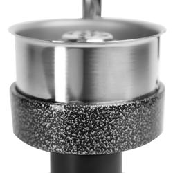 Commercial Manual Citrus Juicer - with Drip Tray - Ergonomic Handle(s) - Black - Stainless Steel