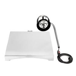 Lampă de încălzire cu infraroșu pentru bufet – 250 W – dreptunghiulară – argintie