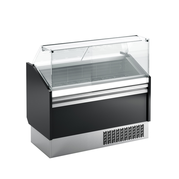 Glassbar – 1,31 x 0,67 m - svart