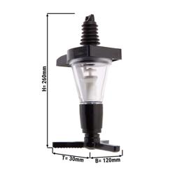 Bar Professional - Measured Spirit Pourer 35ml - 35ml - Plastic - Black - CE-stamped
