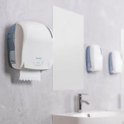 AIR-WOLF | Autocut kağıt rulo havlu dispenseri - ABS plastik - Beyaz