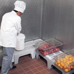 CAMBRO | Series S - Zwaar belastbare bodemplaat - 760mm - met gegroefd oppervlak - Grijs gespikkeld