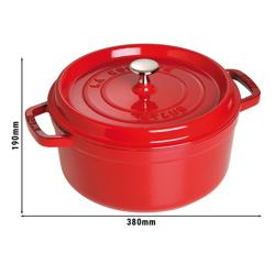 STAUB | LA COCOTTE - Kookpot - Ø 300mm - Gietijzer - Kersenrood