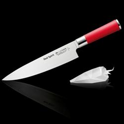F. DICK | Red Spirit Chef's Knife – 21 cm / 8.3″ blade - red non-slip handle - German steel - 345×26×46 mm