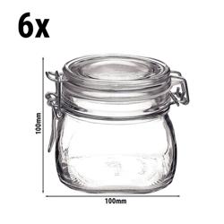 (6 komada) Staklenka Bormioli Rocco - DUBLIN - 500 ml - Sa okretnim poklopcem 