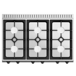 Plynový sporák - 36,0 kW - 6 hořáky - stolní zařízení - 900x600x300 mm