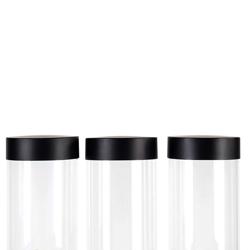 Cornflakesspender - dreifach - Ø 120mm - Schwarz - Hebelausgabe