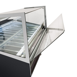 Ijstoonbank IVY - 1562mm - Convectie - voor 16x 5 liter ijsbakken - Zwart
