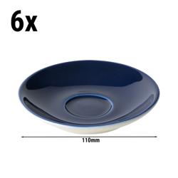 (6 pcs) BART COLOUR CAFE - Soucoupe pour tasse à espresso - Ø110mm - Bleu