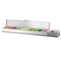 Vetrina Refrigerata Porta Ingredienti / Vetrina Gastronorm PREMIUM PLUS - 2300x413mm - 10x GN 1/3