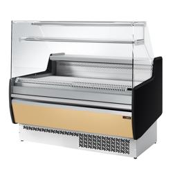 ثلاجة عرض حلويات - 1310x953mm - 144 لتر - واجهة أمامية بيج - مع 2 باب - مع 1 رف