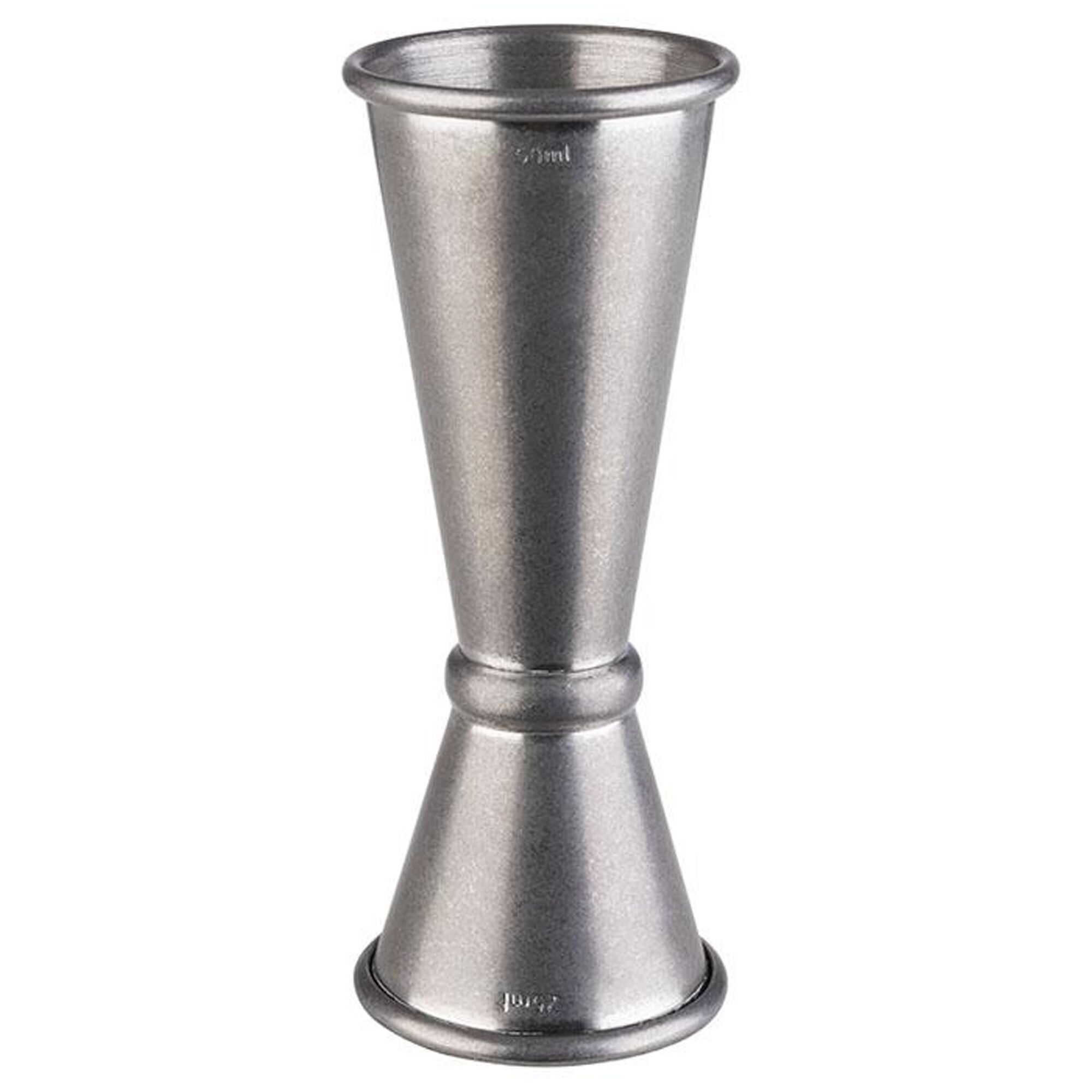 (6 pcs) Jigger double - acier inoxydable - 2,5cl/5cl (25/50 ml) - avec repère(s) 1,5cl/3,5cl