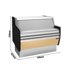 Kassadisk Riga - 998x953 mm - beige front - emaljerat stål