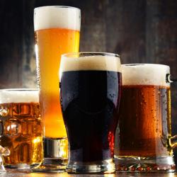 Distributeur de bière en fût à tirage direct - 2x 50L fûts - 2 robinets - 1240x620mm - 2 portes pleines